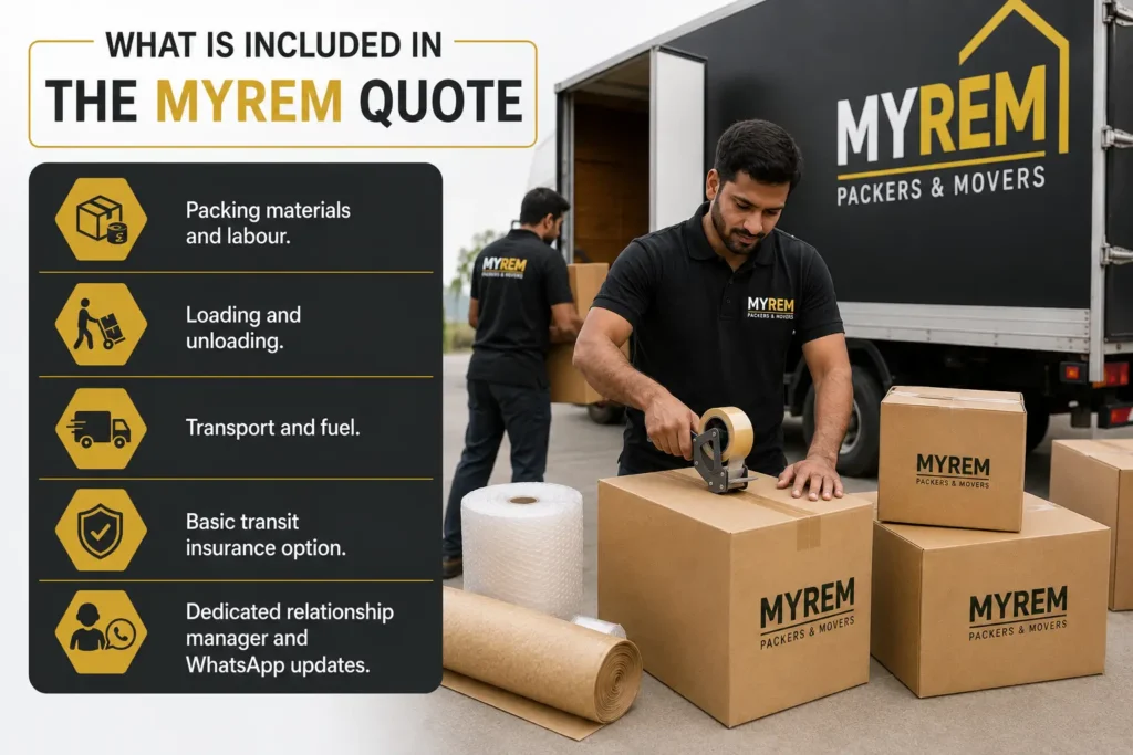 MYREM Relocation Quote in Pune