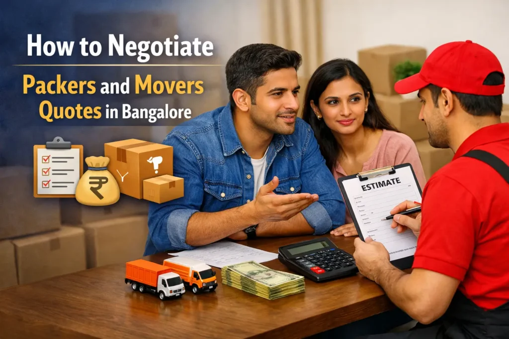 How to Negotiate Packers and Movers Quotes in Bangalore