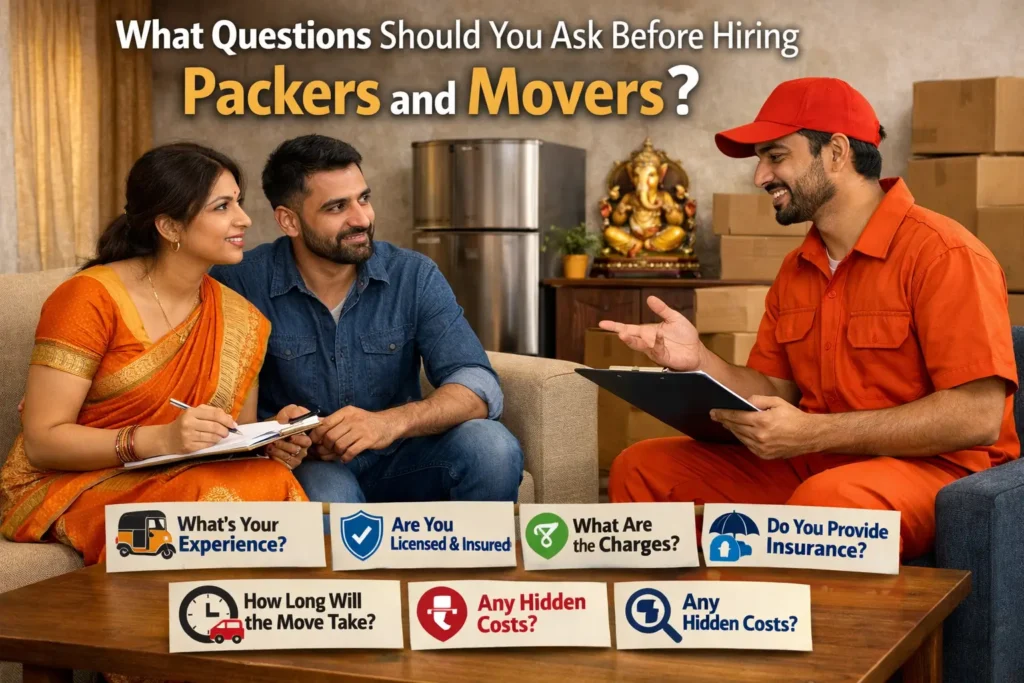 What Questions Should You Ask Before Hiring Packers and Movers | Expert Relocation Guide