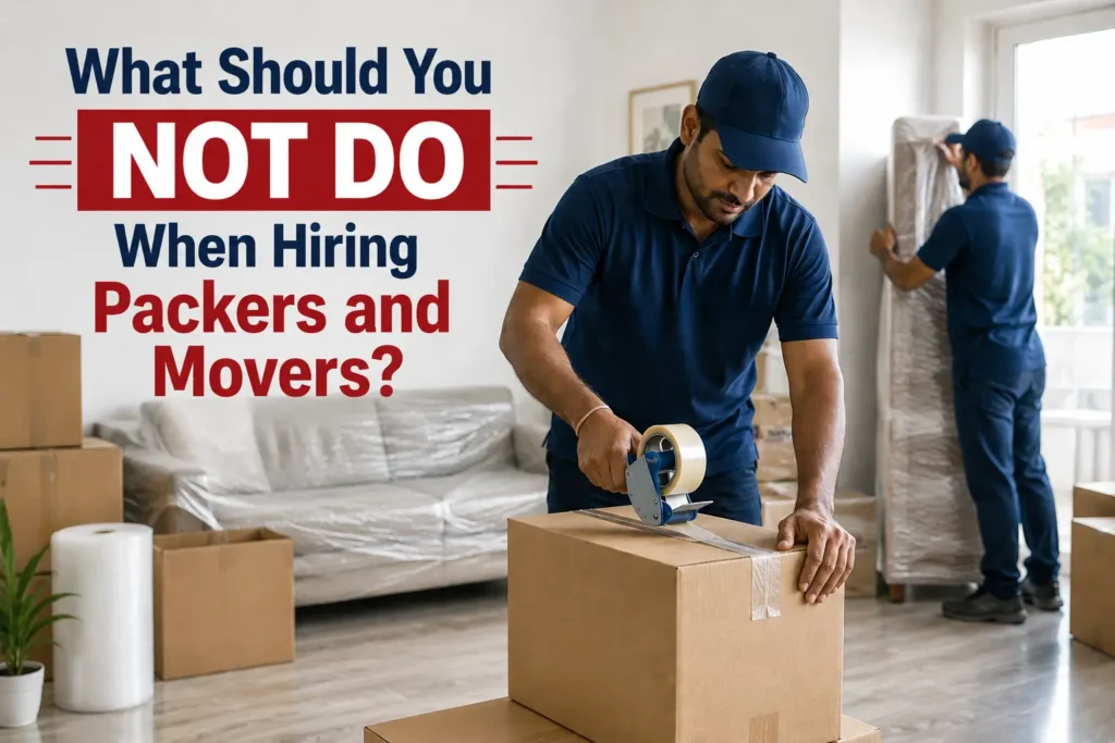 What Should You NOT Do When Hiring Packers and Movers?